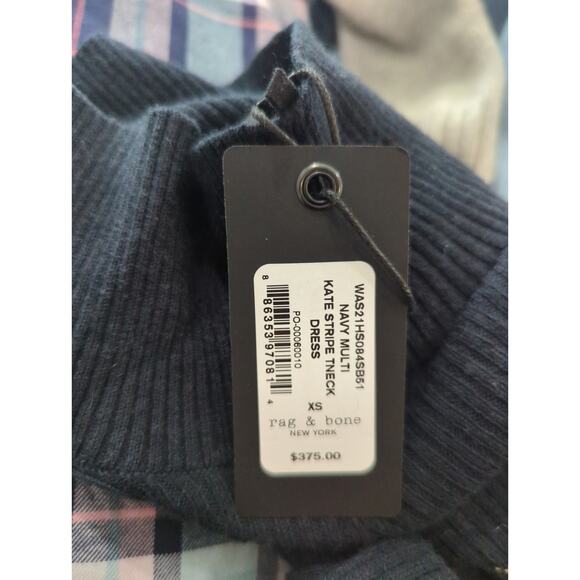 Rag & Bone Kate Stripe Cashmere Blend Sweater Dress NWT - Picture 2 of 4